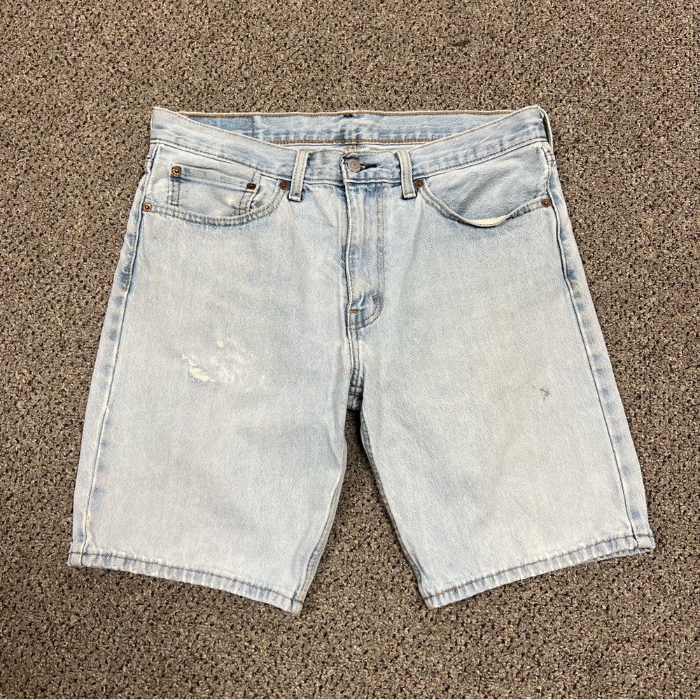 Light Wash Levis Jorts